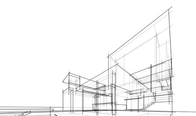 sketch of house