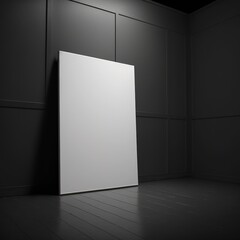 Empty canvas. AI generated