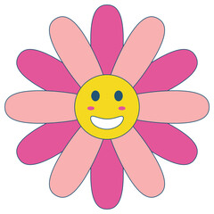 Groovy Flower Cartoon