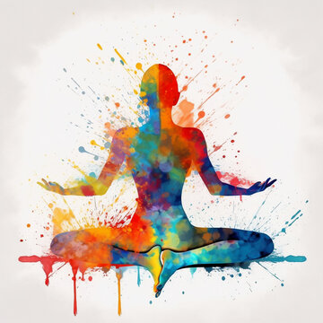 Colorful yoga