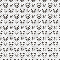 Cute panda no BG black lines