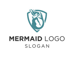 Logo about Mermaid on white background. created using the CorelDraw application.