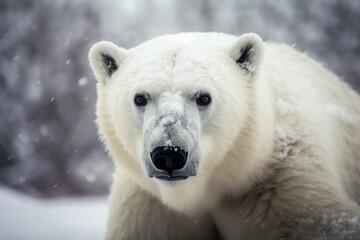 Polar Bear in Canada. Generative AI