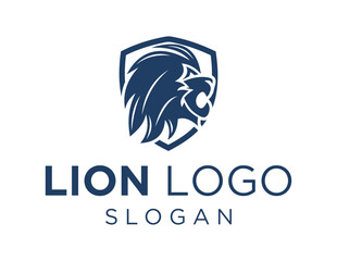Logo about Lion on white background. created using the CorelDraw application.