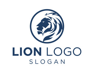 Logo about Lion on white background. created using the CorelDraw application.