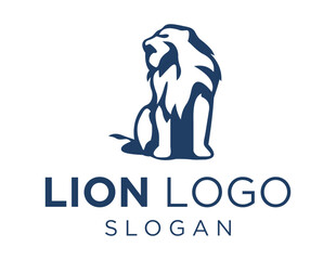 Logo about Lion on white background. created using the CorelDraw application.