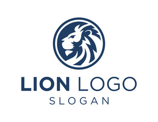 Logo about Lion on white background. created using the CorelDraw application.