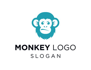 Logo about Monkey on white background. created using the CorelDraw application.