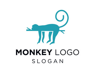 Logo about Monkey on white background. created using the CorelDraw application.