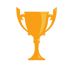 Gold cup, award, win, trophy- vector illustration