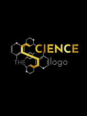 
logo on the theme of science, DNA and medicine.