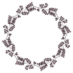 Floral wreath watercolor