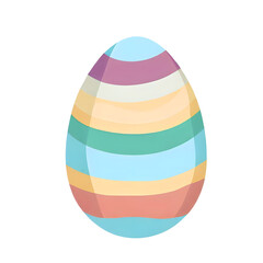 easter egg isolated on white