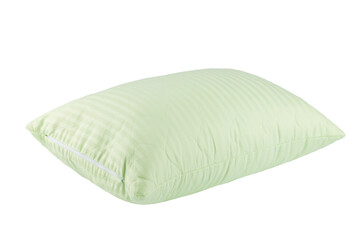 sleep pillows with cotton cover, isolate on a white background