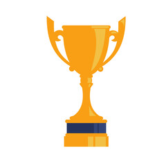 Gold cup, award, win, trophy- vector illustration