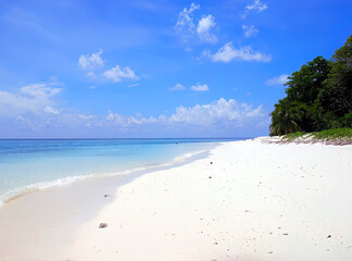 Beach of Malaysia in Sipadan island.