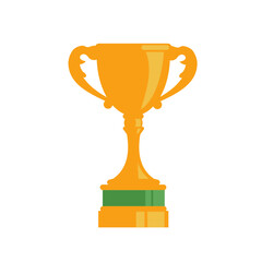 Gold cup, award, win, trophy- vector illustration