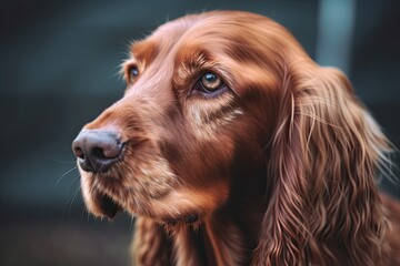 looking portrait setter dog. Generative AI