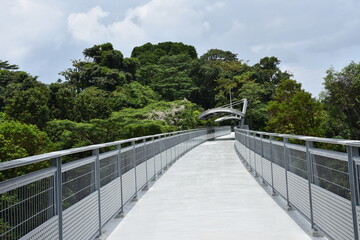 Beautiful view from Fort Siloso Skywalk, Sentosa, Singapore