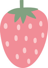 Healthy Fruit hand drawn design in pastel colors