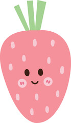 Healthy Fruit hand drawn design in pastel colors