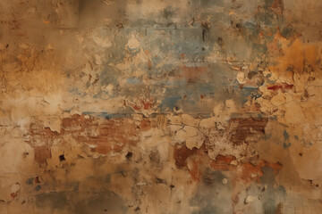 Obraz premium A seamless distressed plaster wall background texture. Generative ai