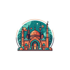 mosque logo vector, mosque symbol
