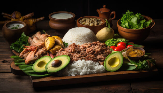 Colombian food by generative ai