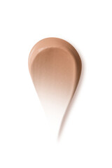 Fototapeta premium Foundation smear texture isolated. PNG