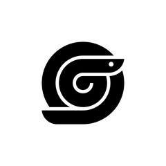 Snake Logo. Icon design. Template elements