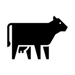Cow Logo. Icon design. Template elements