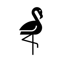 Flamingo Logo. Icon design. Template elements
