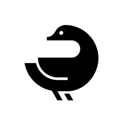 Duck Logo. Icon design. Template elements