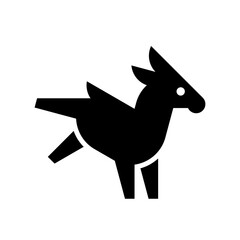 Donkey Logo. Icon design. Template elements