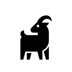 Goat Logo. Icon design. Template elements