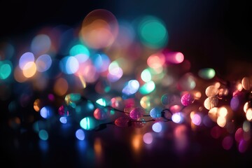 abstract background of colorful lights