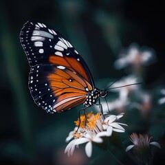 Fototapeta na wymiar monarch butterfly on a flower