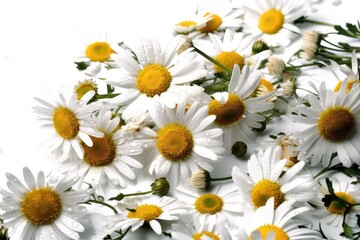 Fototapeta premium daisies in a garden