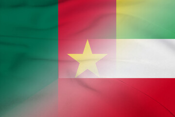 Cameroon and Kuwait political flag international relations KWT KHM