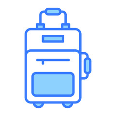 Traveling bag vector design, premium icon of luggage in editable style