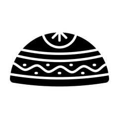 Muslim traditional cap vector design in modern style, easy to use icon