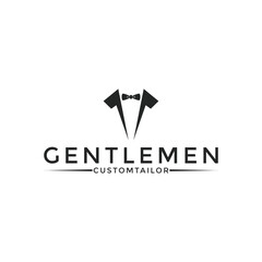 Bow Tie Bowtie Tuxedo Suit Gentleman Fashion Tailor Clothes Classic Logo design