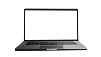 laptop isolated on white background, without background