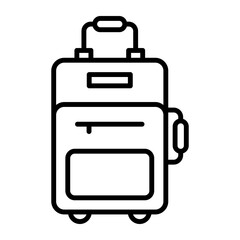 Traveling bag vector design, premium icon of luggage in editable style
