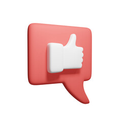 Fototapeta premium like 3d icon