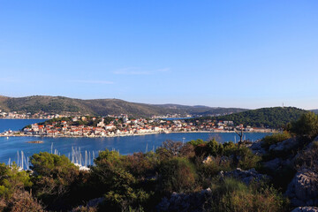 Fototapeta na wymiar Small tourist town Rogoznica in Croatia.
