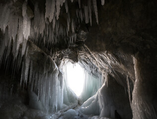 Ice cave on Lake Baikal