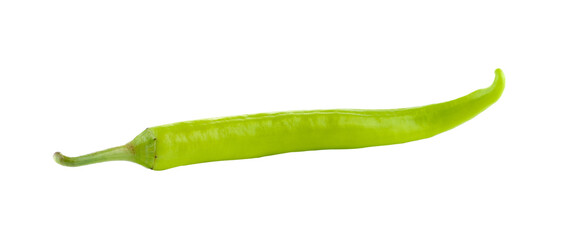 green chili pepper on transparent png