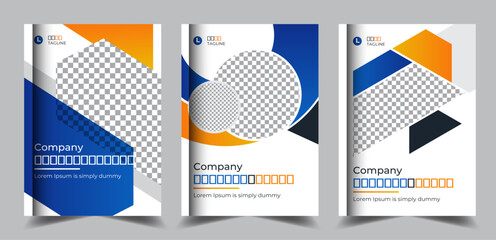 Professional company profile brochure cover pages design
