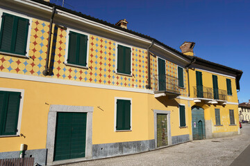 Historic houses in Gaggiano, Milan